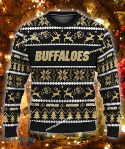 Custom Name NEW Singing Colorado Buffaloes Ugly Christmas Sweater Gift For Men And Women - NCAA Colorado Buffaloes Ugly Christmas Sweater For Men And Women Photo 1