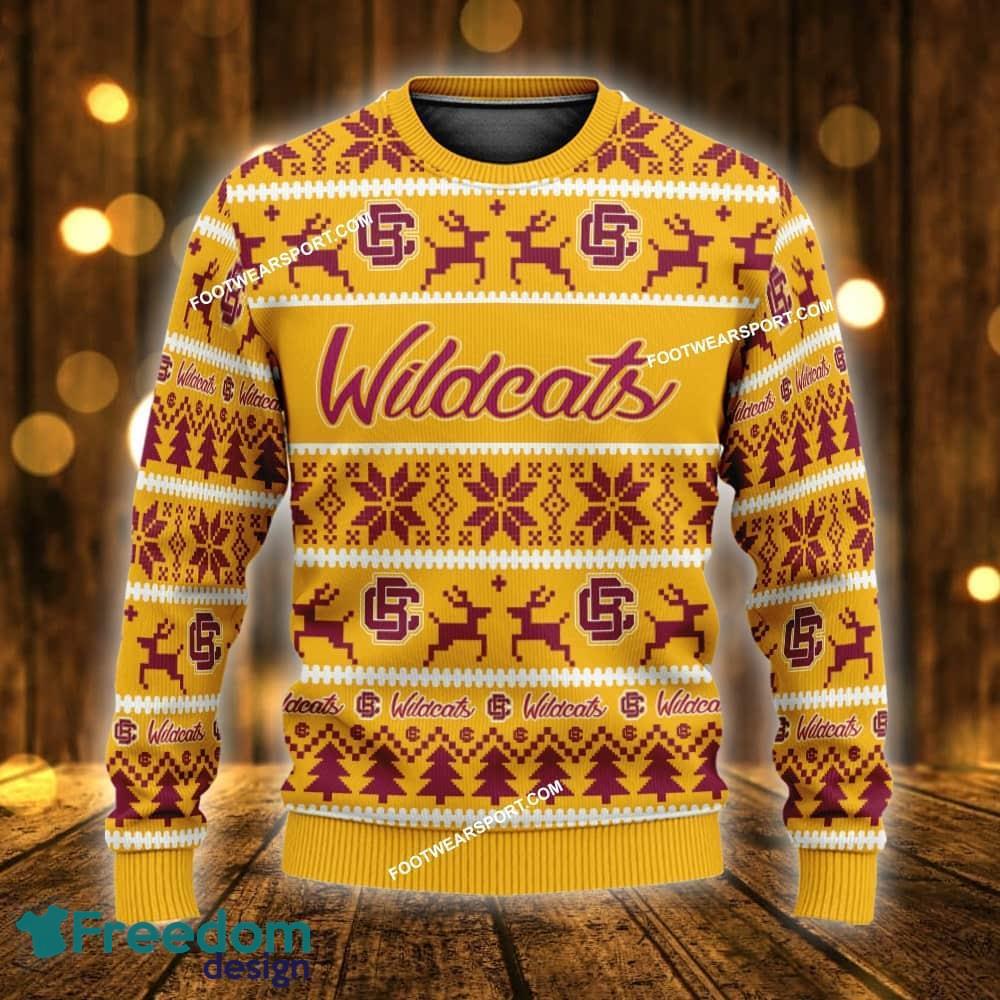 Custom Name NEW Snowfall Bethune Cookman Wildcats Ugly Christmas Sweater Gift For Men And Women - NCAA2 Bethune Cookman Wildcats Ugly Christmas Sweater For Men And Women Photo 1