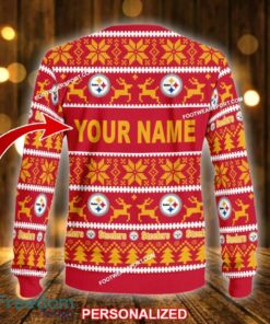 Custom Name NEW Soft Pittsburgh Steelers Ugly Christmas 3D Sweater Gift For Adult - NFL Pittsburgh Steelers Ugly Christmas Sweater For Men And Women Photo 2