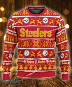 Custom Name NEW Soft Pittsburgh Steelers Ugly Christmas 3D Sweater Gift For Adult - NFL Pittsburgh Steelers Ugly Christmas Sweater For Men And Women Photo 1