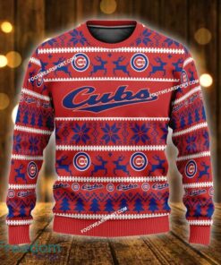 Custom Name NEW Special Chicago Cubs Knitted Christmas Sweater Gift For Men And Women - MLB Chicago Cubs Ugly Christmas Sweater For Men And Women Photo 1