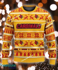 Custom Name NEW Starry Louisville Cardinals Ugly Christmas Sweater Gift Holidays - NCAA Louisville Cardinals Ugly Christmas Sweater For Men And Women Photo 1