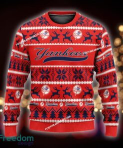 Custom Name NEW Stitch New York Yankees Ugly Christmas Sweater Gift For Adult - MLB New York Yankees Ugly Christmas Sweater For Men And Women Photo 1