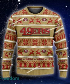 Custom Name NEW Stitch San Francisco 49ers Ugly Christmas Sweater Gift For Men And Women - NFL San Francisco 49ers Ugly Christmas Sweater For Men And Women Photo 1