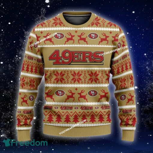 Custom Name NEW Stitch San Francisco 49ers Ugly Christmas Sweater Gift For Men And Women - NFL San Francisco 49ers Ugly Christmas Sweater For Men And Women Photo 1