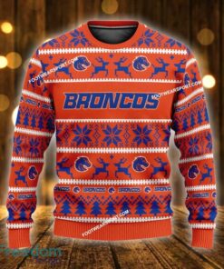 Custom Name NEW Surprise Boise State Broncos Ugly Christmas Sweater Gift For Men And Women - NCAA Boise State Broncos Ugly Christmas Sweater For Men And Women Photo 1