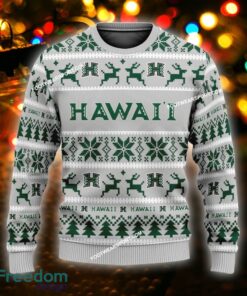 Custom Name NEW Swaddling Hawaii Rainbow Warriors Ugly Christmas 3D Sweater Gift For Adult - NCAA Hawaii Rainbow Warriors Ugly Christmas Sweater For Men And Women Photo 1