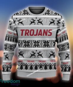 Custom Name NEW Tinsel Troy Trojans Knitted Christmas Sweater AOP Gift Holidays - NCAA Troy Trojans Ugly Christmas Sweater For Men And Women Photo 1