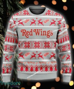 Custom Name NEW Tradition Detroit Red Wings Ugly Christmas Sweater Gift For Adult - NHL Detroit Red Wings Ugly Christmas Sweater For Men And Women Photo 1