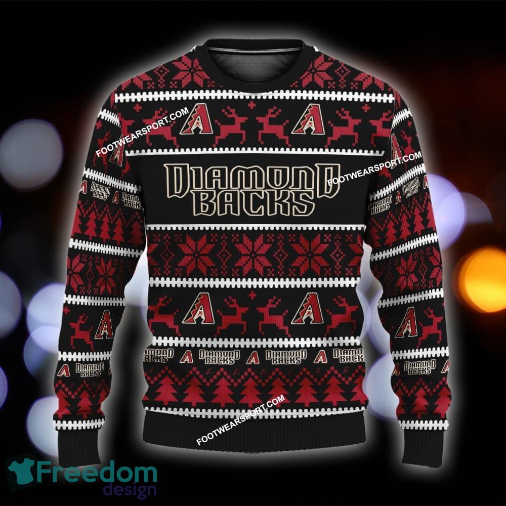 Custom Name NEW Traditional Arizona Diamondbacks Ugly Xmas Sweater Gift For Men And Women - MLB Arizona Diamondbacks Ugly Christmas Sweater For Men And Women Photo 1