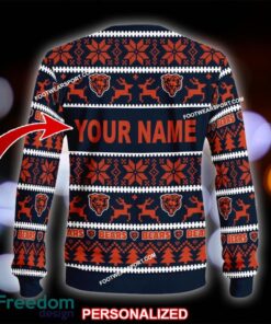 Custom Name NEW Trending Chicago Bears Ugly Christmas Sweater Gift Holidays - NFL Chicago Bears Ugly Christmas Sweater For Men And Women Photo 2