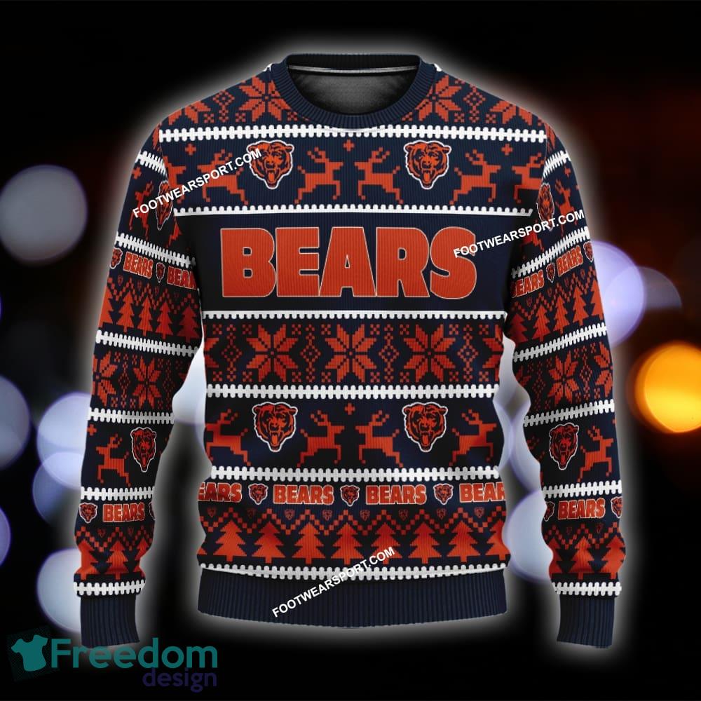 Custom Name NEW Trending Chicago Bears Ugly Christmas Sweater Gift Holidays - NFL Chicago Bears Ugly Christmas Sweater For Men And Women Photo 1