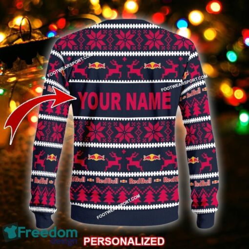 Custom Name NEW Trending F1 Racing Oracle Red Bull Racing Ugly Christmas 3D Sweater Gift For Men And Women - F1 Racing Oracle Red Bull Racing Ugly Christmas Sweater For Men And Women Photo 2