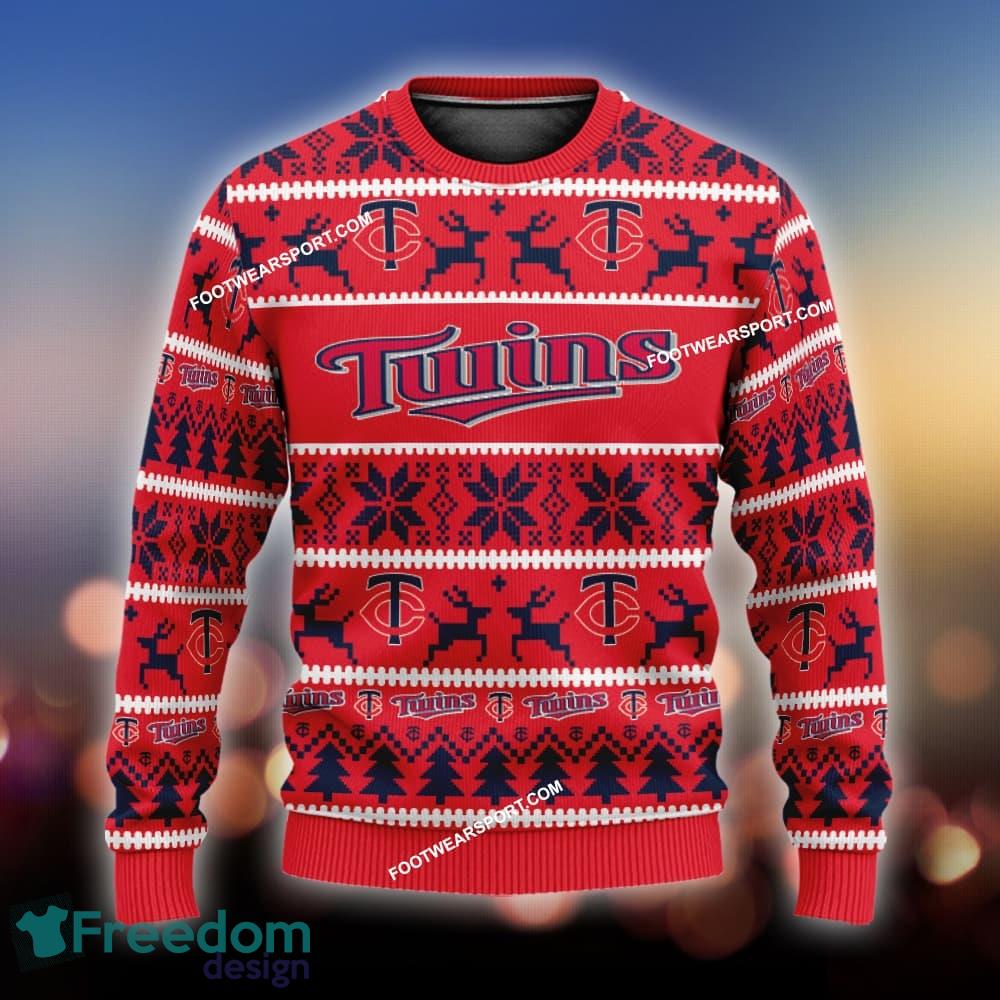 Custom Name NEW Weave Minnesota Twins Knitted Christmas Sweater Gift For Men And Women image Custom Name NEW Weave Minnesota Twins Knitted Christmas Sweater Gift For Men And Women - MLB Minnesota Twins Ugly Christmas Sweater For Men And Women Photo 1