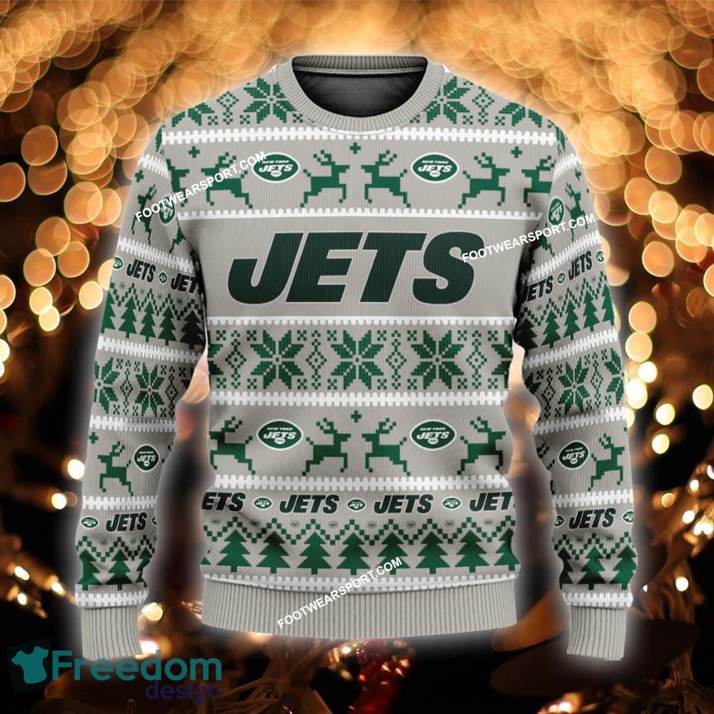 Custom Name NEW Woven New York Jets Ugly Xmas Sweater Gift For Men And Women image Custom Name NEW Woven New York Jets Ugly Xmas Sweater Gift For Men And Women - NFL New York Jets Ugly Christmas Sweater For Men And Women Photo 1