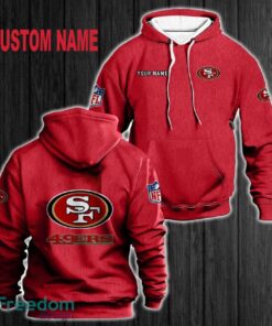 Custom Name San Francisco 49ers 3D Hoodie Red All OVer Print For Men Women Gift Christmas 2024