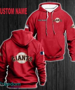 Custom Name San Francisco Giants 3D Hoodie Red All OVer Print For Men Women Gift Christmas 2024