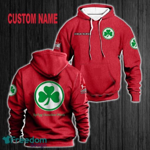 Custom Name SpVgg Greuther Furth 3D Hoodie Red All OVer Print For Men Women Gift Christmas 2024 - Custom Name SpVgg Greuther Furth 3D Hoodie Red All OVer Print For Men Gift Christmas 2024