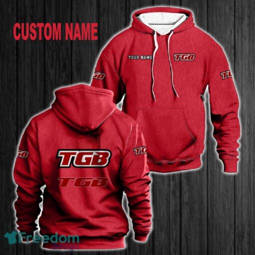 Custom Name TGB Motorcyles 3D Hoodie Red All OVer Print For Men Women Gift Christmas 2024 - Custom Name TGB Motorcyles 3D Hoodie Red All OVer Print For Men Gift Christmas 2024