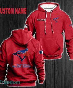 Custom Name Toronto Blue Jays 3D Hoodie Red All OVer Print For Men Women Gift Christmas 2024 Custom Name Toronto Blue Jays 3D Hoodie Red All OVer Print For Men Women Gift Christmas 2024