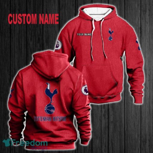 Custom Name Tottenham Hotspur 3D Hoodie Red All OVer Print For Men Women Gift Christmas 2024 - Custom Name Tottenham Hotspur 3D Hoodie Red All OVer Print For Men Gift Christmas 2024