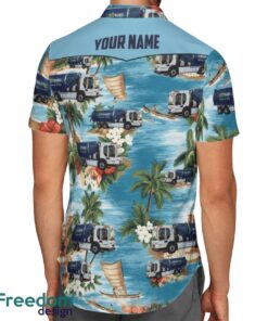 Custom Name UK Waste Collector Truck Hawaiian Shirt Beach Summer Shirt Product Photo 2