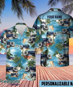 Custom Name UK Waste Collector Truck Hawaiian Shirt Beach Summer Shirt Product Photo 3