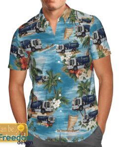 Custom Name UK Waste Collector Truck Hawaiian Shirt Beach Summer Shirt Product Photo 1