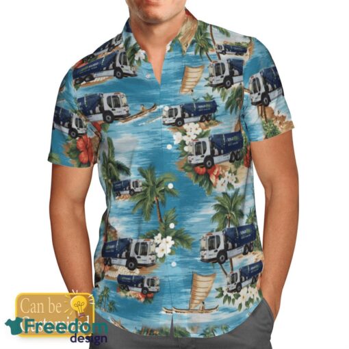 Custom Name UK Waste Collector Truck Hawaiian Shirt Beach Summer Shirt Product Photo 4