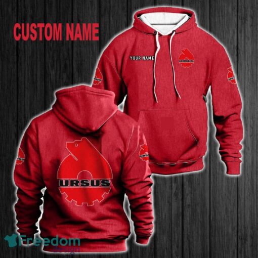 Custom Name Ursus 3D Hoodie Red All OVer Print For Men Women Gift Christmas 2024 - Custom Name Ursus 3D Hoodie Red All OVer Print For Men Gift Christmas 2024