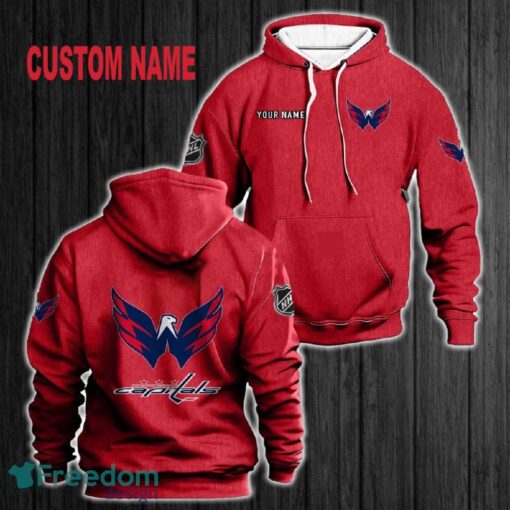 Custom Name Washington Capitals 3D Hoodie Red All OVer Print For Men Women Gift Christmas 2024 - Custom Name Washington Capitals 3D Hoodie Red All OVer Print For Men Gift Christmas 2024