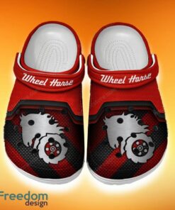Custom Name Wheel Horse Clog Shoes Red Summer Gift For Men Women Fans All OVer Print