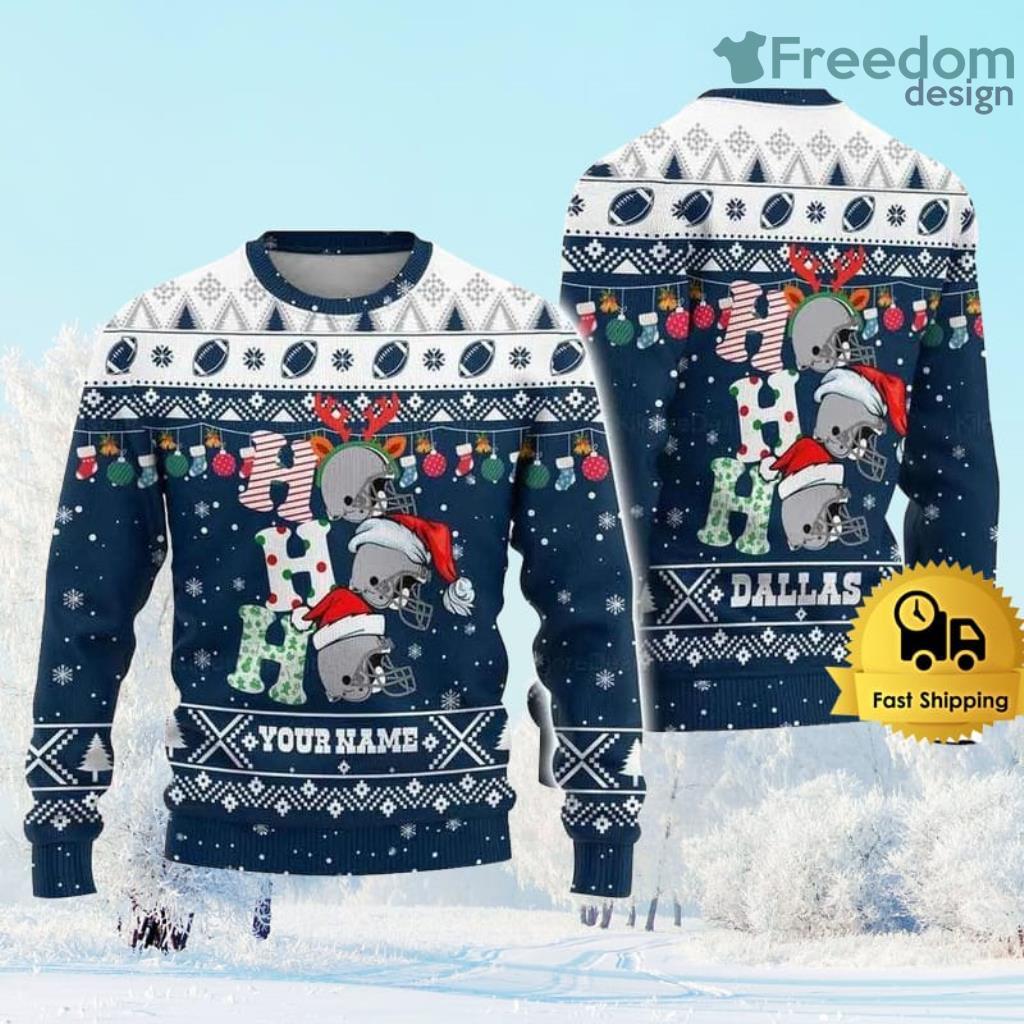 Customized Dallas Cowboys Ugly Christmas Sweater Gift For Fan Gift Christmas image Customized Dallas Cowboys Ugly Christmas Sweater Gift For Fan Gift Christmas Product Photo 1