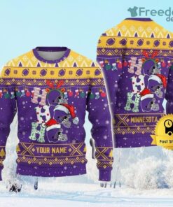 Customized Minnesota Vikings Ugly Christmas Sweater Gift Christmas