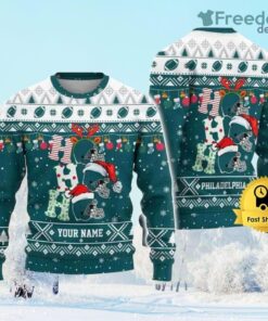 Customized Philadelphia Eagles Ugly Christmas Sweater Gift Christmas