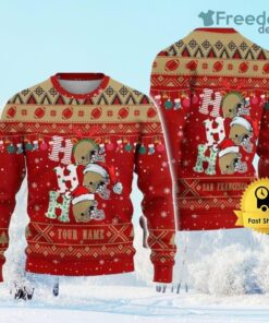 Customized San Francisco 49ers Ugly Christmas Sweater Gift Christmas