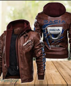 Dacia 2D Leather Jacket For Men Custom Name Special Gift Ideas Product Photo 2