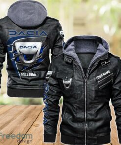 Dacia 2D Leather Jacket For Men Custom Name Special Gift Ideas