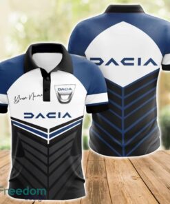 Dacia 3D Polo Shirt For Car Lover Golf Fans Gift Polo Shirt Custom Name