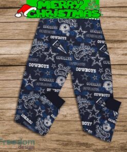 Dallas Cowboys 2023 NFC East Division Champion Fan Fleece Pajamas Set For Christmas - Dallas Cowboys 2023 NFC East Division Champion Fan Fleece Pajamas Set-3