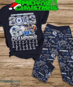 Dallas Cowboys 2023 NFC East Division Champion Fan Fleece Pajamas Set For Christmas Dallas Cowboys 2023 NFC East Division Champion Fan Fleece Pajamas Set For Christmas