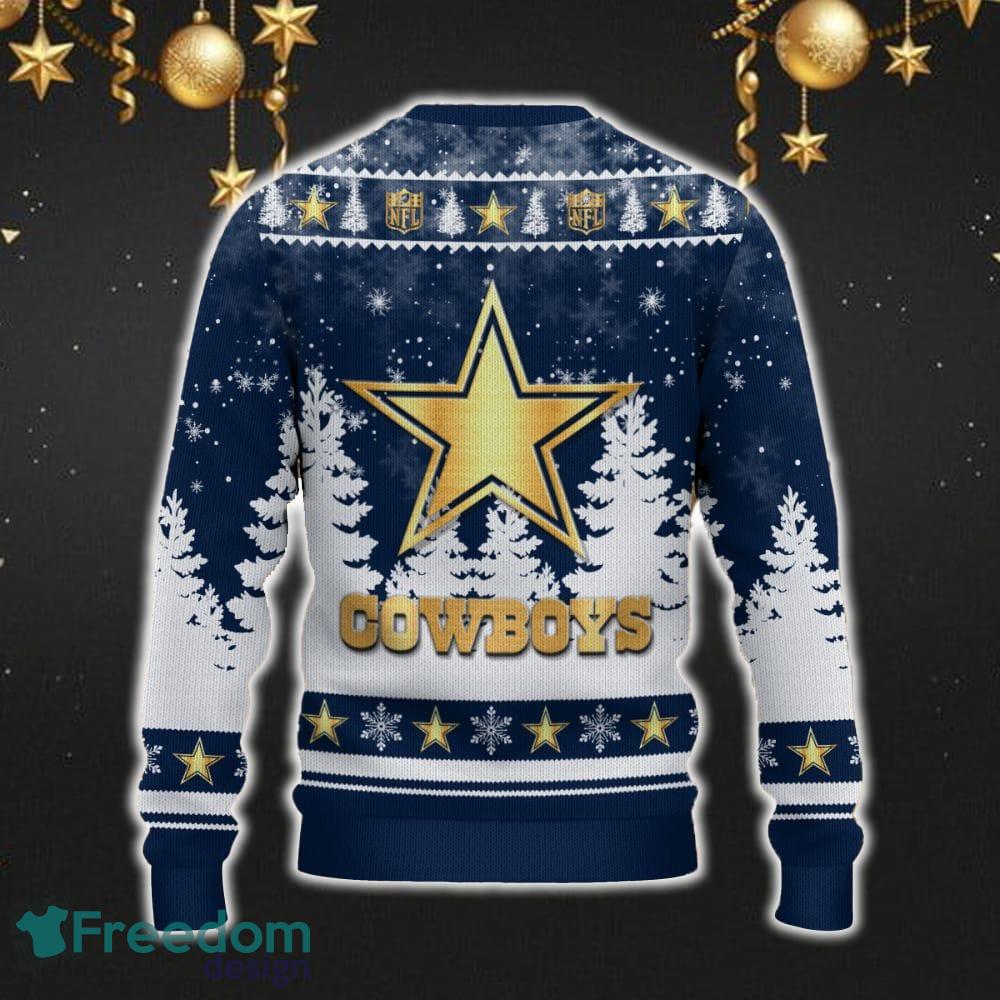 Dallas Cowboys Car For Fans 3D Sweater Ugly Christmas Santa Hat Tree Gift For Men Women image Dallas Cowboys Car For Fans 3D Sweater Ugly Christmas Santa Hat Tree Gift For Men Women - Dallas Cowboys Ugly Christmas Sweater_3