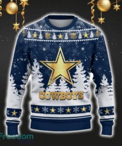Dallas Cowboys Car For Fans 3D Sweater Ugly Christmas Santa Hat Tree Gift For Men Women