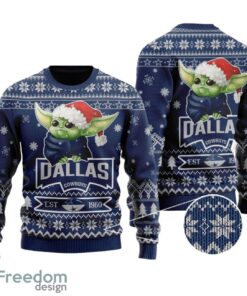 Dallas Cowboys Cute Baby Yoda Grogu All Over Print  Sweater