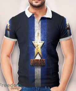Dallas Cowboys Golden Star 3D Printed Polo Shirt Unisex Clothes For Men Women