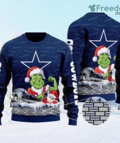 Dallas Cowboys Grinch Fashion Christmas Ugly Sweater Christmas Gift Christmas
