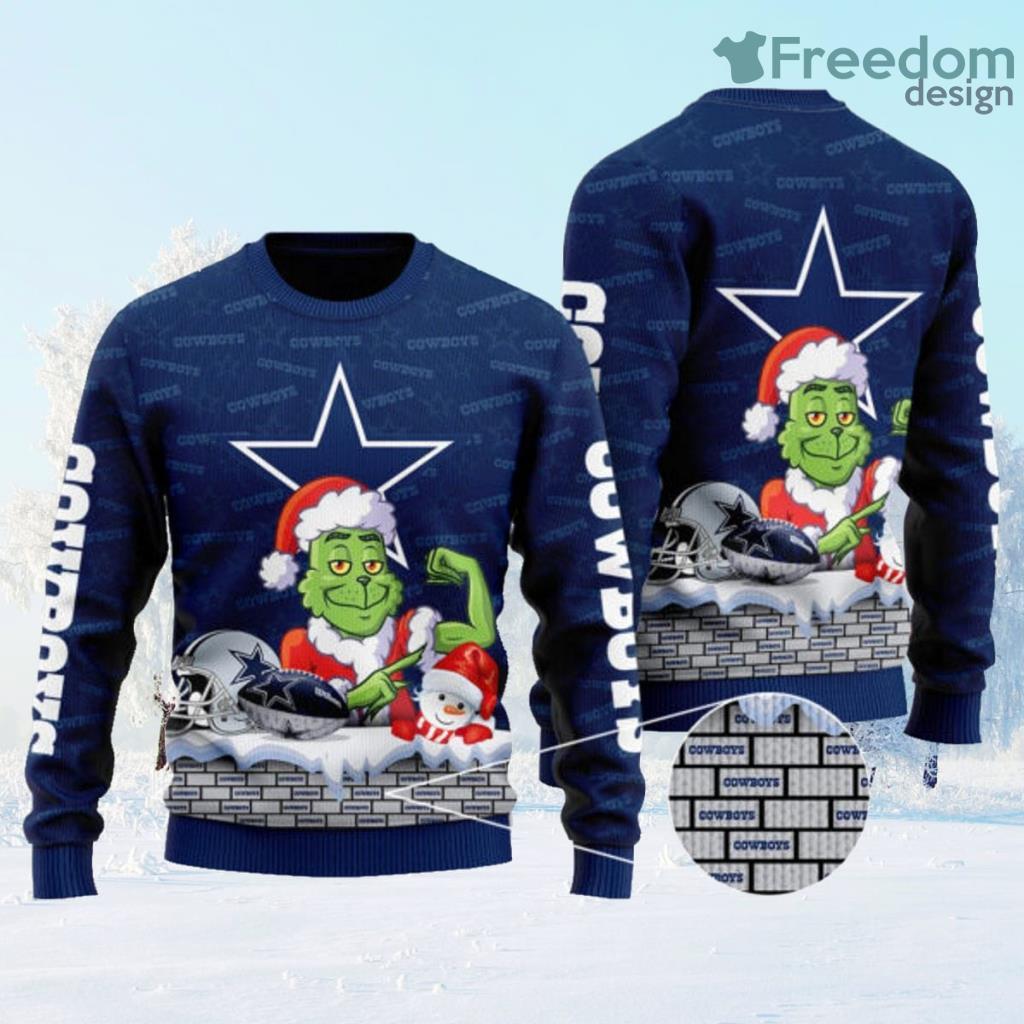 Dallas Cowboys Grinch Fashion Christmas Ugly Sweater Christmas Gift Christmas image Dallas Cowboys Grinch Fashion Christmas Ugly Sweater Christmas Gift Christmas Product Photo 1