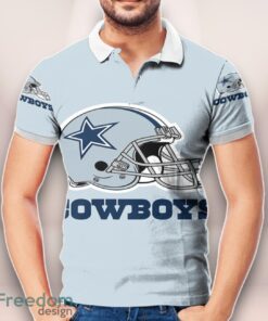 Dallas Cowboys Helmet Light Blue 3D Printed Polo Shirt Unisex Clothes For Men Women