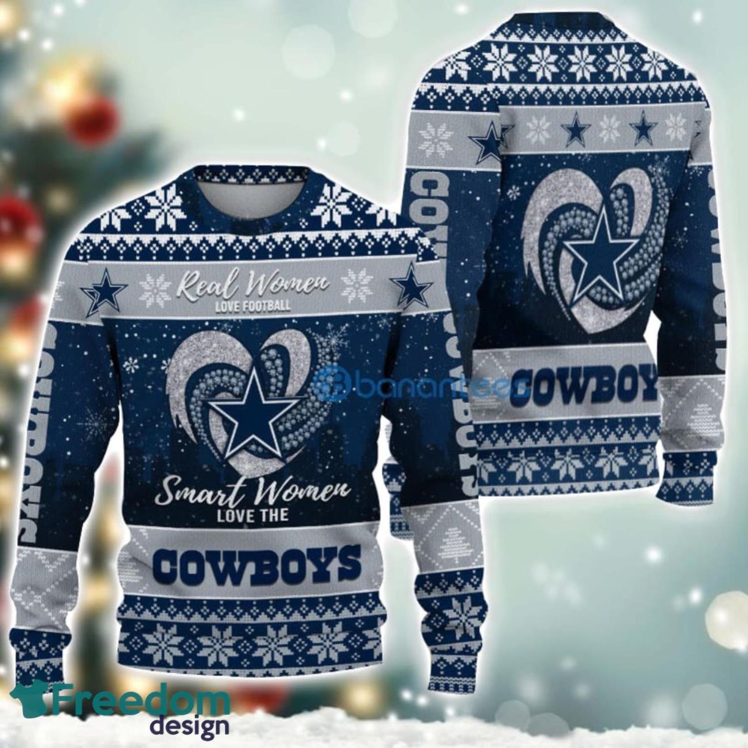 Dallas Cowboys Logo Ugly Christmas Sweater For Fans Men And Women Christmas Gift Ideas image Dallas Cowboys Logo Ugly Christmas Sweater For Fans Men And Women Christmas Gift Ideas Product Photo 2