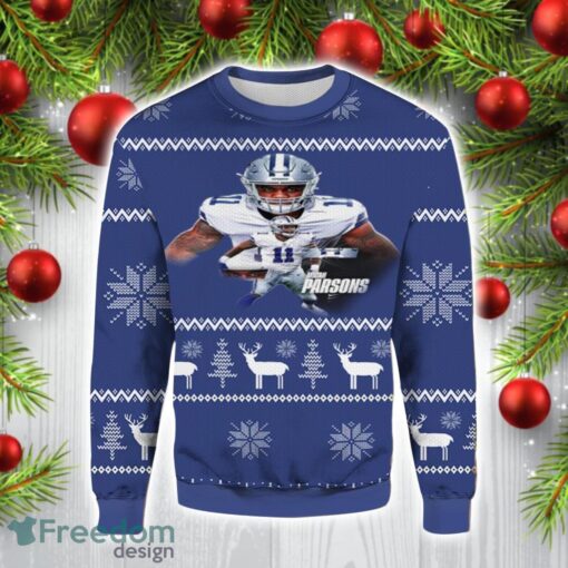 Dallas Cowboys Parsons Christmas Gift Ugly Christmas Sweater For Men And Women Product Photo 1